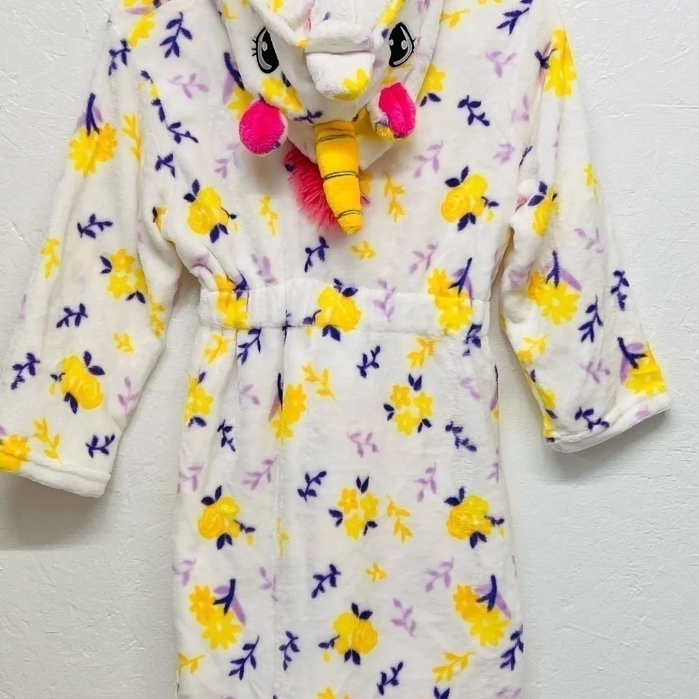 𝅺GIRLS Hooded Unicorn Robe